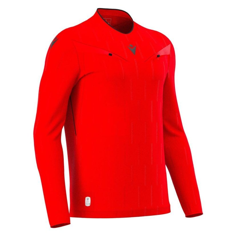 Rozhodcovský dres Macron Mendez Eco LS - Farba: Červená, Veľkosť: 3XL