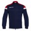 Sportovní mikina na zip Macron Sobek - Barva: Černá/červená, Velikost: 3XL