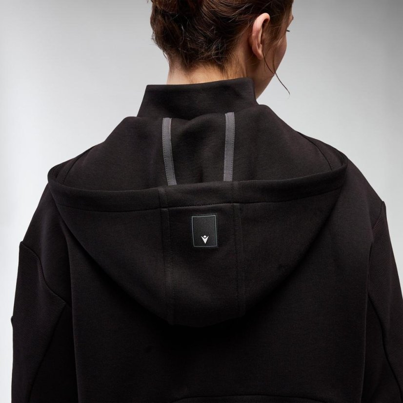 Sportovní oversize mikina s kapucí Macron Ath Icon Bloom - Farba: Armáda, Veľkosť: 3XL
