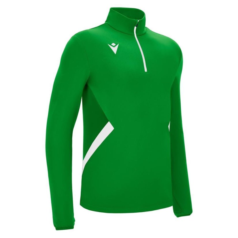 Mikina Macron Piave 1/4 ZIP - Barva: Světle modrá, Velikost: M