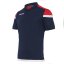Sportovní polokošile Macron Shofar - Barva: Černá/červená, Velikost: 3XL