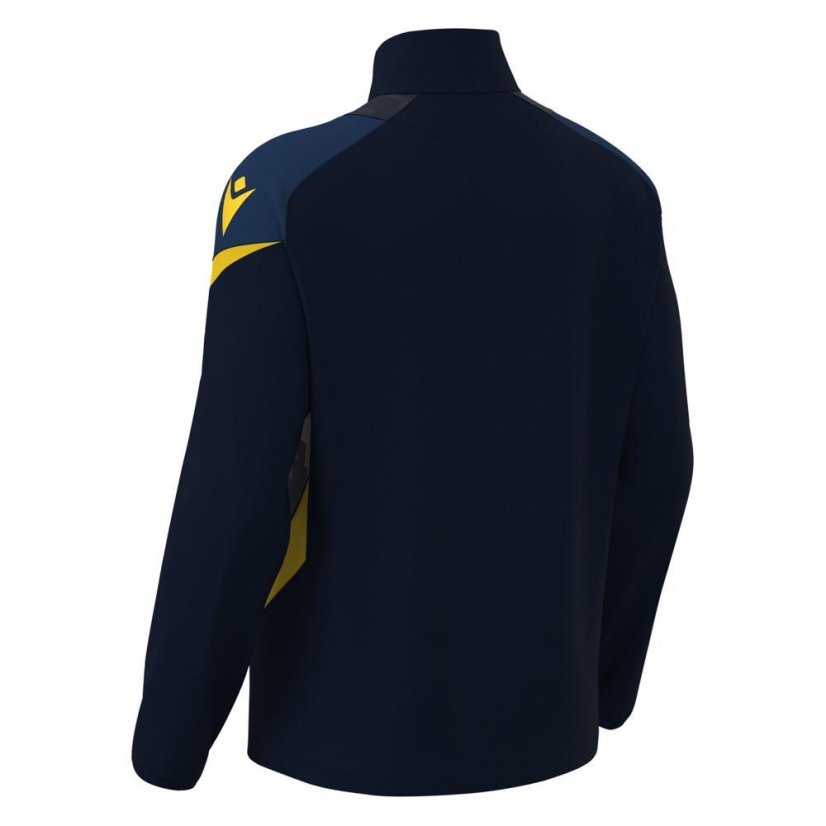 Sportovní top Macron Hollow 1/4 Zip - Barva: Černá/bílá, Velikost: L