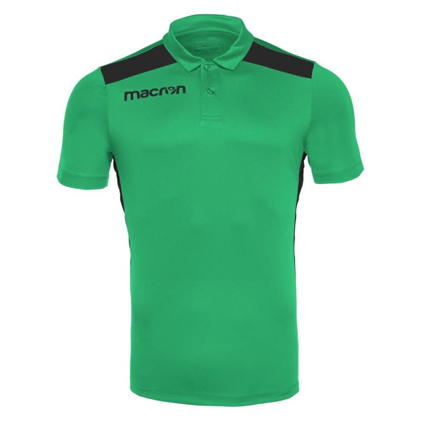 Polo tričko Macron Folk - Barva: Černá/červená, Velikost: 3XS