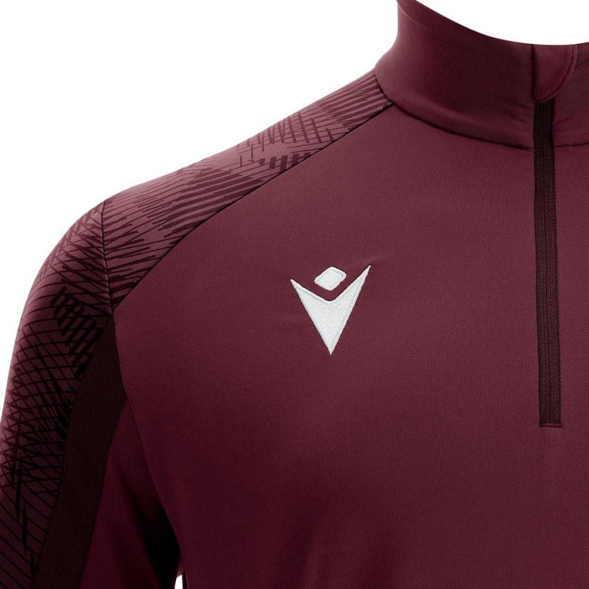 Triko Macron Naryn 1/4 ZIP - Barva: Lahvově zelená, Velikost: M