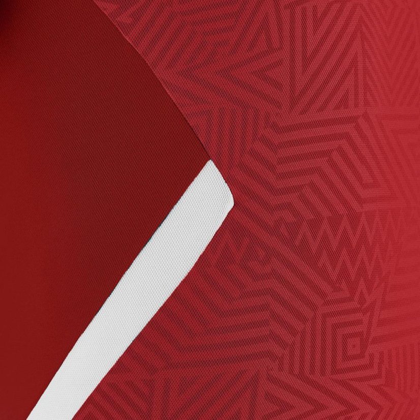 Polo triko Macron Rap - Barva: Červená/bílá, Velikost: M