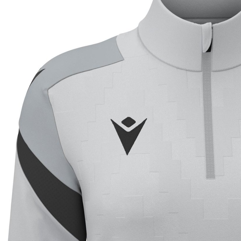 Sportovní top Macron Leona 1/4 Zip - Barva: Černá, Velikost: 3XL