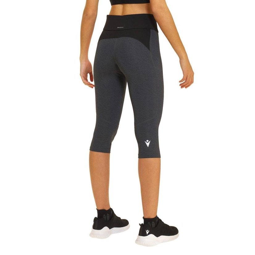 Kalhoty Macron Run SCD Cheryl Light Stretch 3/4 - Farba: Biela/čierna, Veľkosť: XS