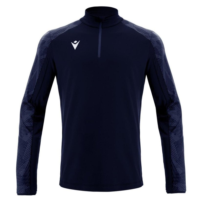 Triko Macron Naryn 1/4 ZIP - Barva: Lahvově zelená, Velikost: M