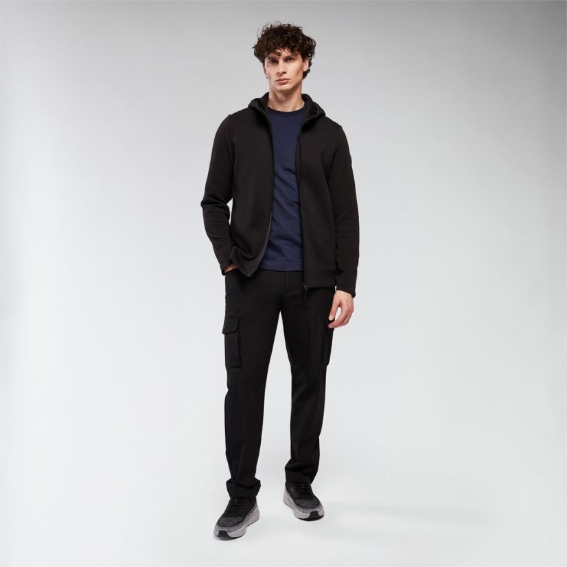 Sportovní mikina na zip s kapucí Macron Ath Icon Midnight - Barva: Army, Velikost: 4XL