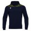 Sportovní mikina s kapucí Macron Ishtar 1/4 Zip - Farba: Čierna/biela, Veľkosť: 3XL