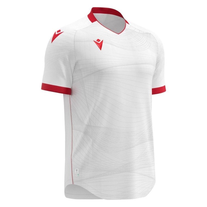 Dres Macron Wyvern Eco - Barva: Vínová/světle modrá, Velikost: M