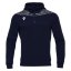 Sportovní mikina s kapucí Macron Ishtar 1/4 Zip - Farba: Čierna/biela, Veľkosť: 3XL