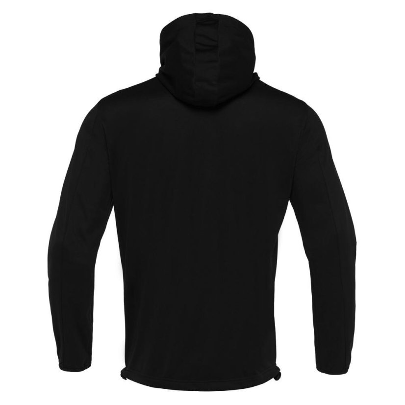 Sportovní mikina s celopropínacím zipem Macron Pan - Barva: Černá, Velikost: 3XL