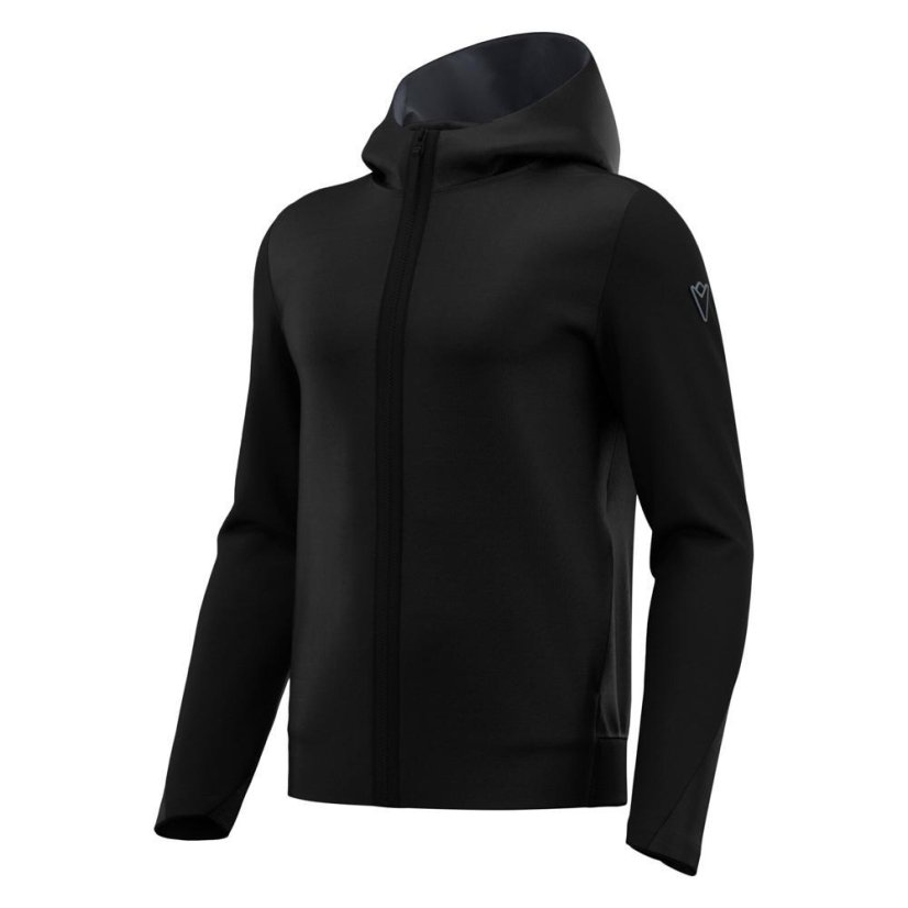 Sportovní mikina na zip s kapucí Macron Ath Icon Midnight - Barva: Army, Velikost: 4XL