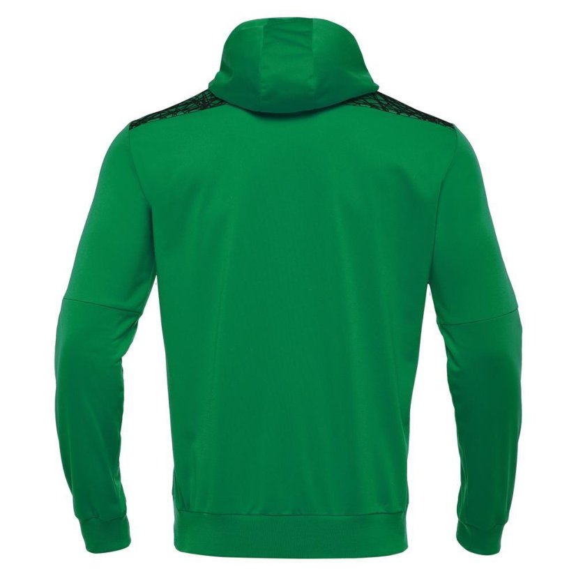 Sportovní mikina s kapucí Macron Ishtar 1/4 Zip - Barva: Černá/bílá, Velikost: 3XL