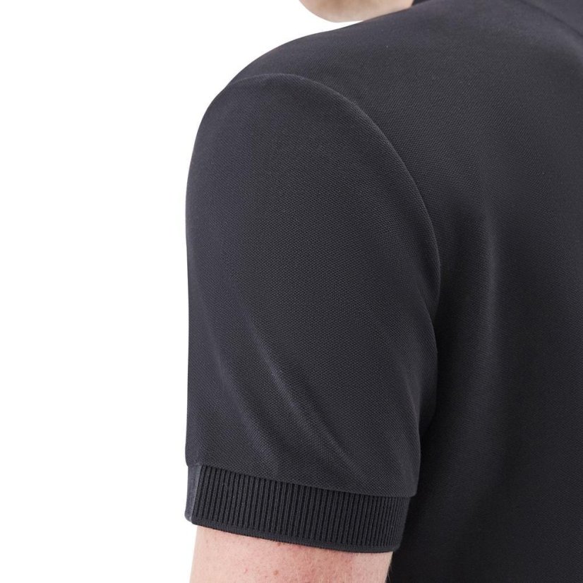 Triko Macron Ath Icon Nisiros Polo Korean Slim - Barva: Černá, Velikost: S