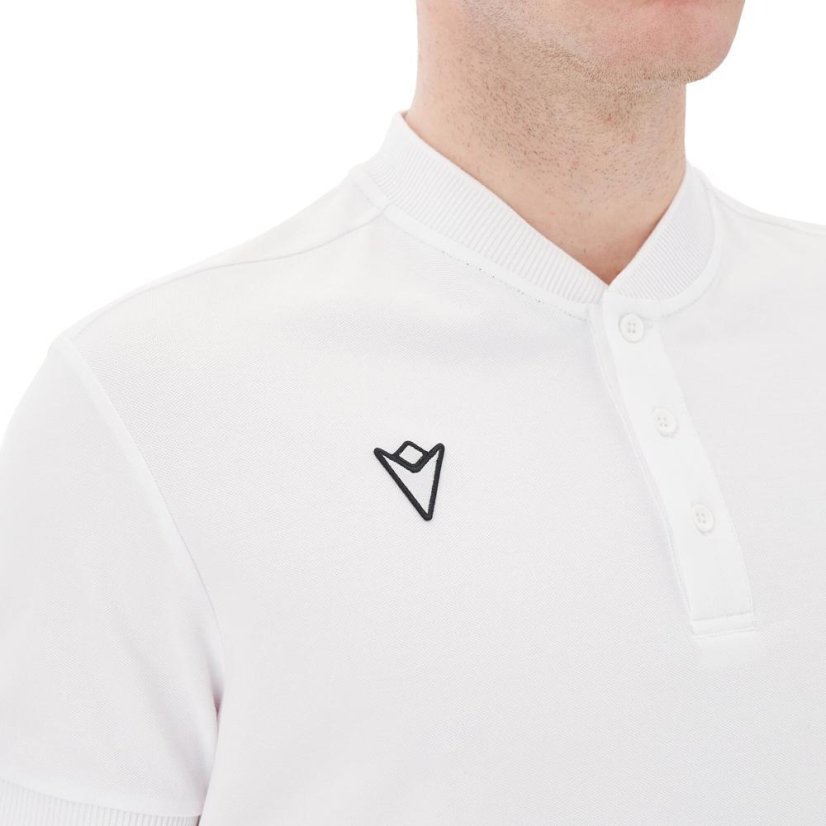 Triko Macron Ath Icon Nisiros Polo Korean Slim - Barva: Černá, Velikost: S