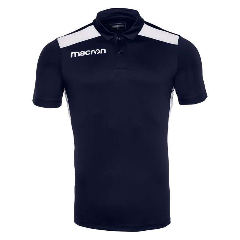 Polo tričko Macron Folk - Barva: Černá/červená, Velikost: 3XS
