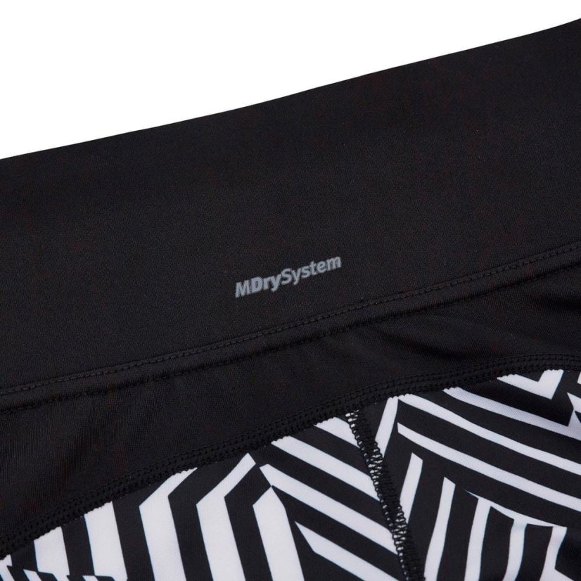 Kalhoty Macron Run SCD Cheryl Light Stretch 3/4 - Farba: Biela/čierna, Veľkosť: XS