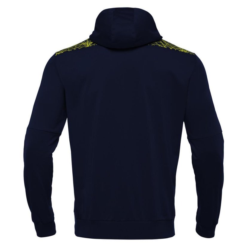 Sportovní mikina s kapucí Macron Ishtar 1/4 Zip - Farba: Čierna/biela, Veľkosť: 3XL