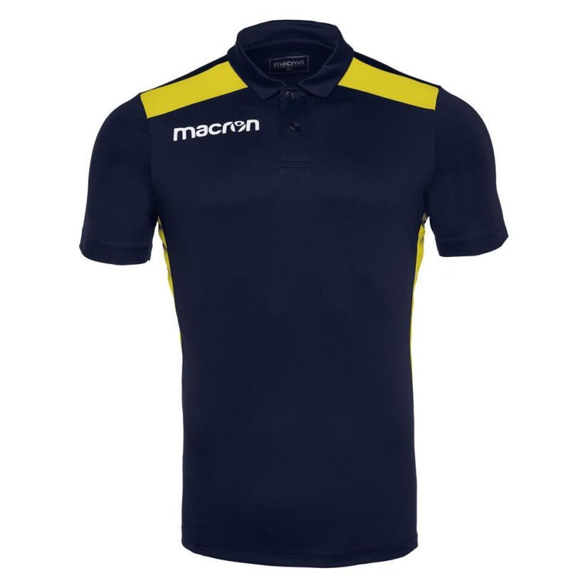 Polo tričko Macron Folk - Barva: Černá/červená, Velikost: 3XS