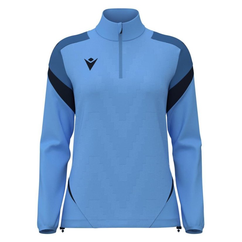 Sportovní top Macron Leona 1/4 Zip - Barva: Černá, Velikost: 3XL