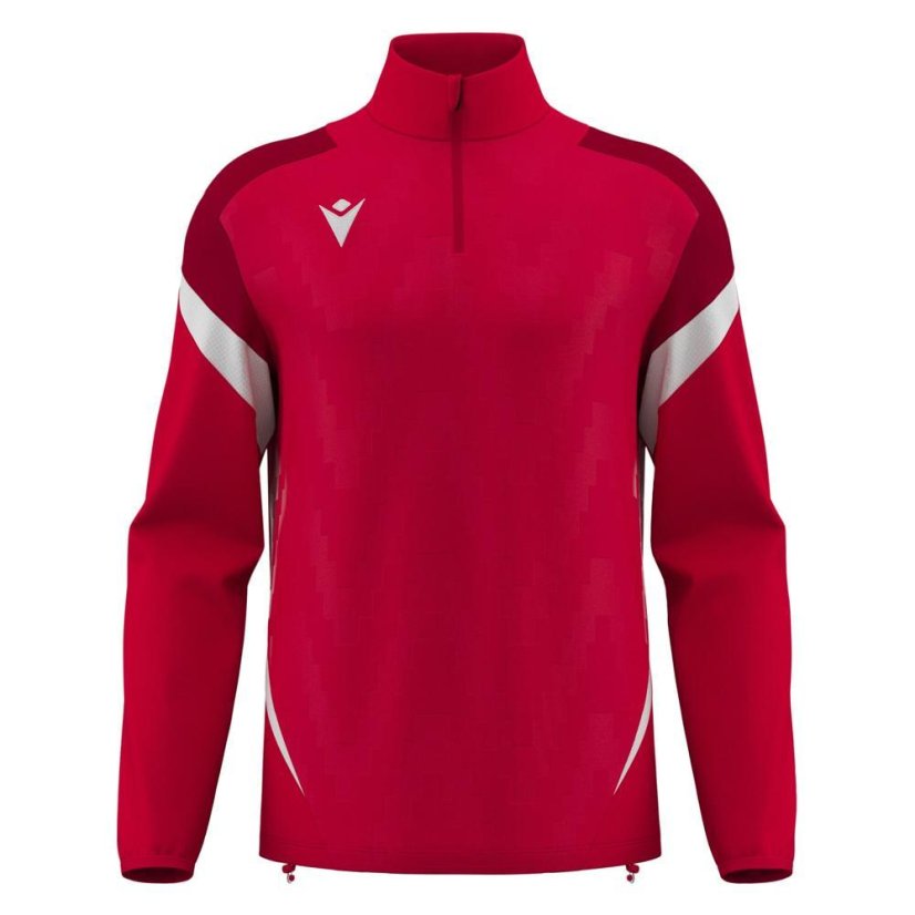 Sportovní top Macron Hollow 1/4 Zip - Barva: Černá/bílá, Velikost: L