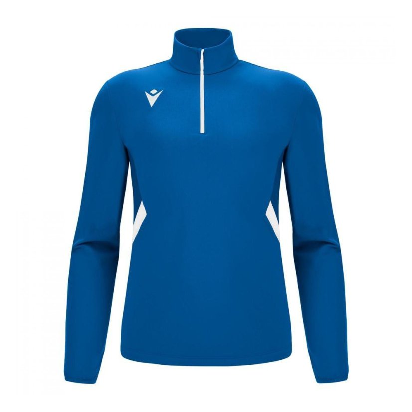 Mikina Macron Piave 1/4 ZIP - Barva: Světle modrá, Velikost: M
