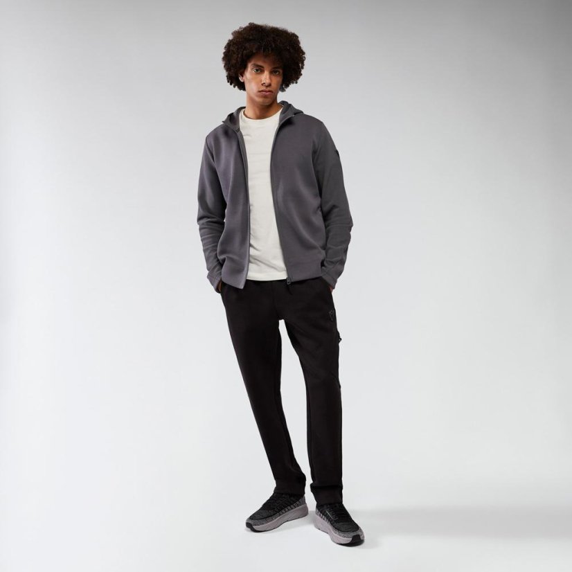 Sportovní mikina na zip s kapucí Macron Ath Icon Midnight - Barva: Army, Velikost: 4XL
