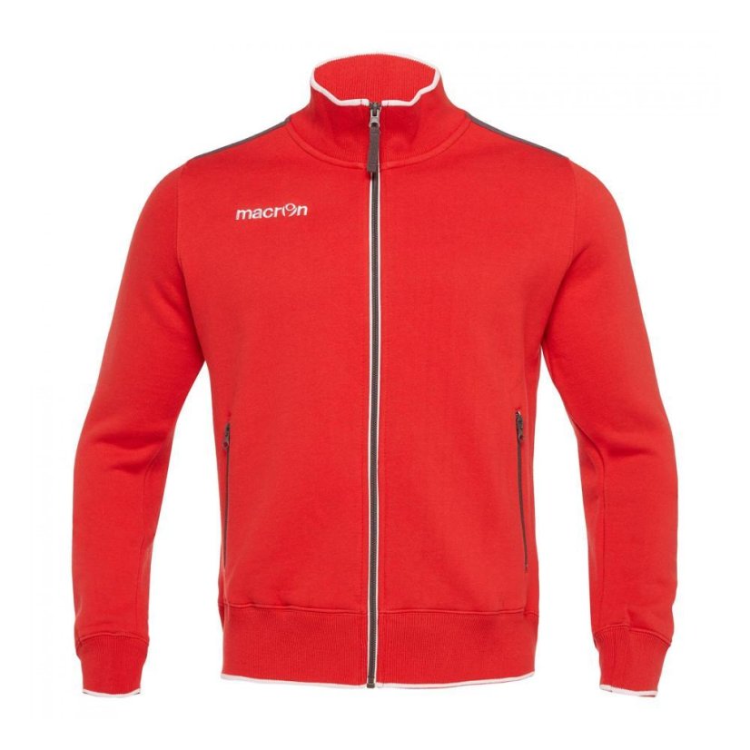 Sportovní mikina na zip Macron Anime Felpa - Barva: Bílá, Velikost: 3XL