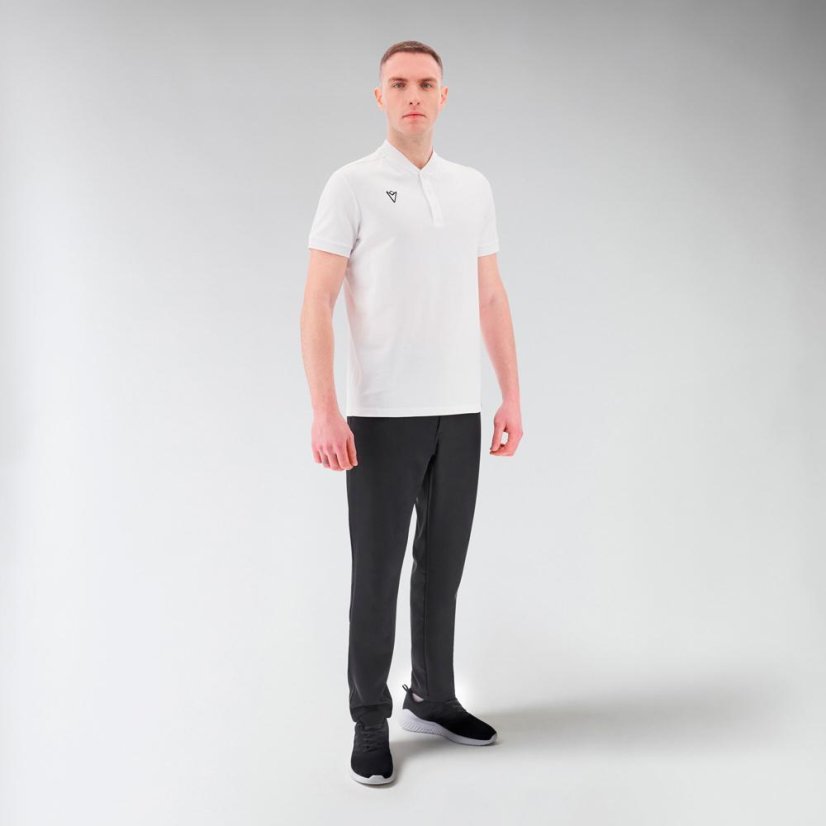 Triko Macron Ath Icon Nisiros Polo Korean Slim - Barva: Černá, Velikost: S