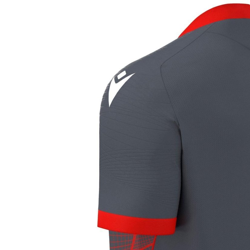 Dres Macron Wyvern Eco - Barva: Vínová/světle modrá, Velikost: M