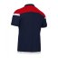 Sportovní polokošile Macron Shofar - Barva: Černá/červená, Velikost: 3XL