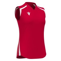 FROSTMOOR WOMAN SHIRT SL  RED/WHT | 800004670201 | L