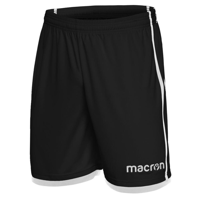 Fotbalové kraťasy Macron Algol - Barva: Černá/zelená, Velikost: 3XL