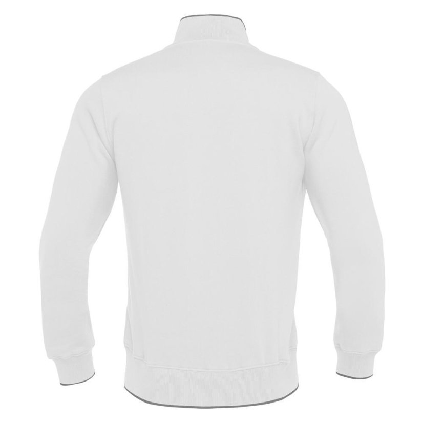 Sportovní mikina na zip Macron Anime Felpa - Barva: Bílá, Velikost: 3XL