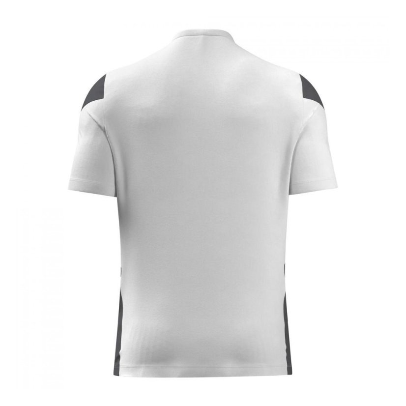 Dětský sportovní dres Macron Polis - Barva: Bílá/šedá, Velikost: 3XS