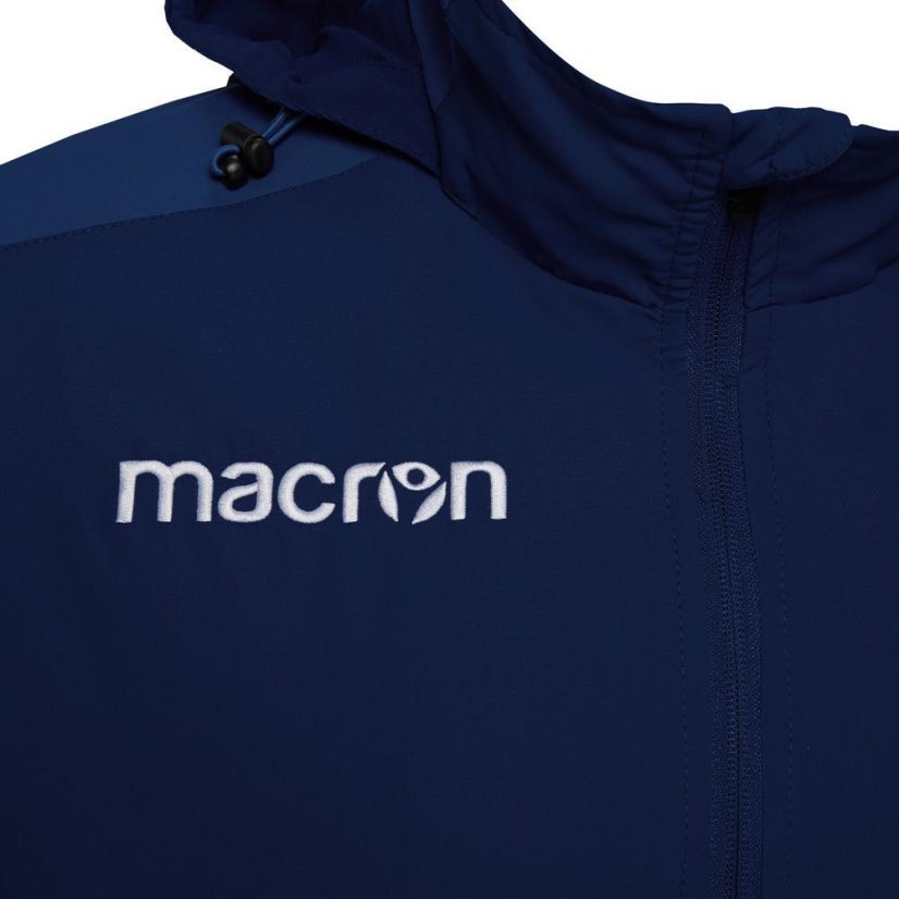 Nepromokavá sportovní bunda se zipem Macron Luzern - Barva: Černá, Velikost: 3XL