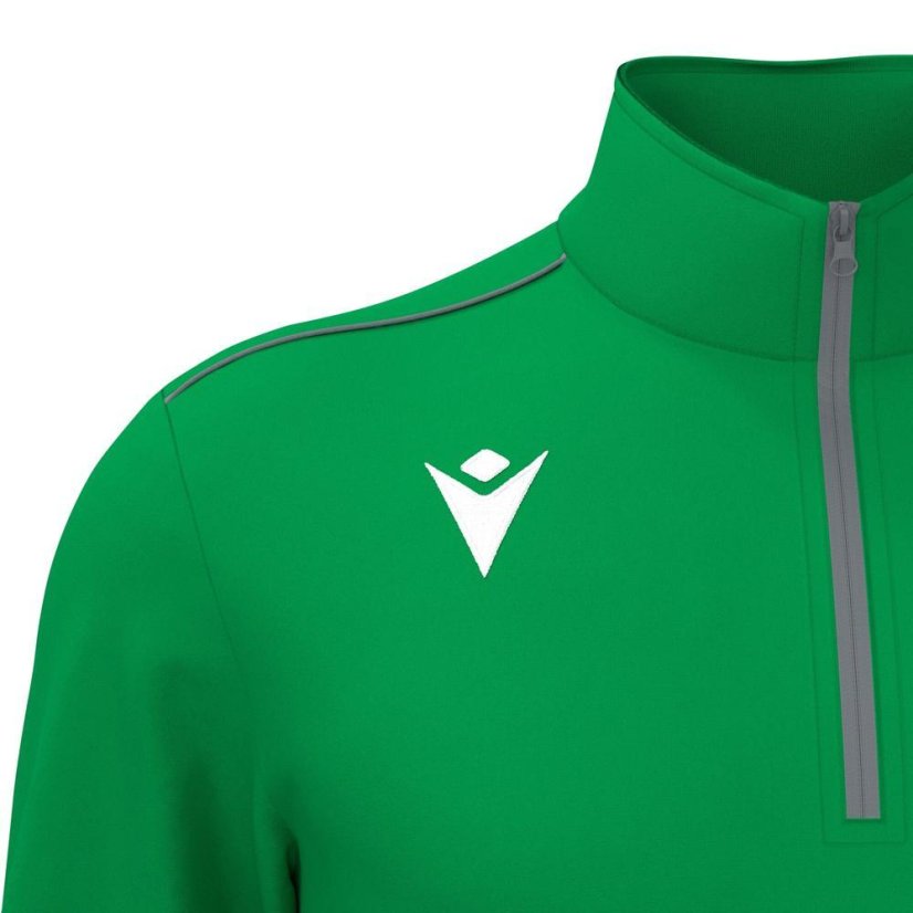 Triko Macron Havel 1/4 Zip - Barva: Červená, Velikost: 3XS