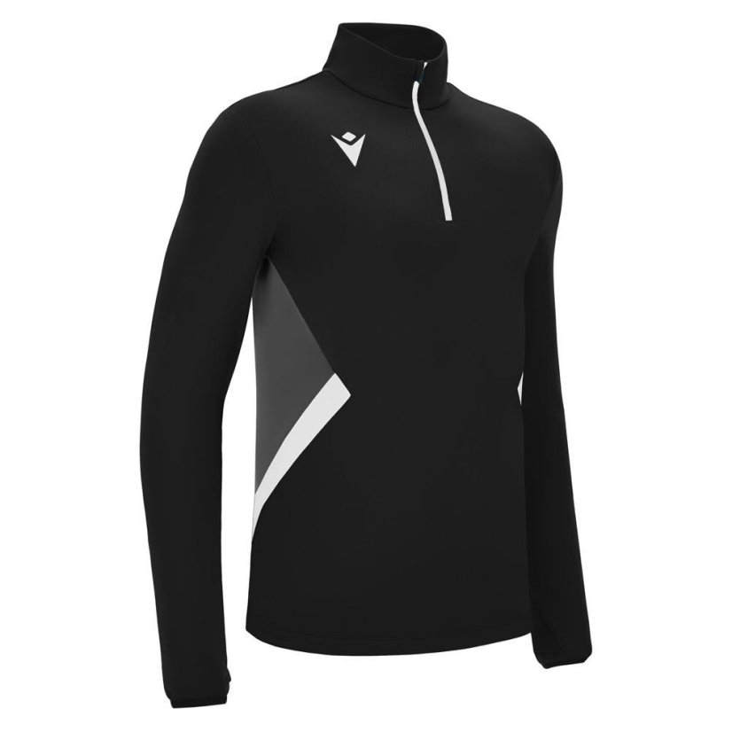 Mikina Macron Piave 1/4 ZIP - Barva: Světle modrá, Velikost: M