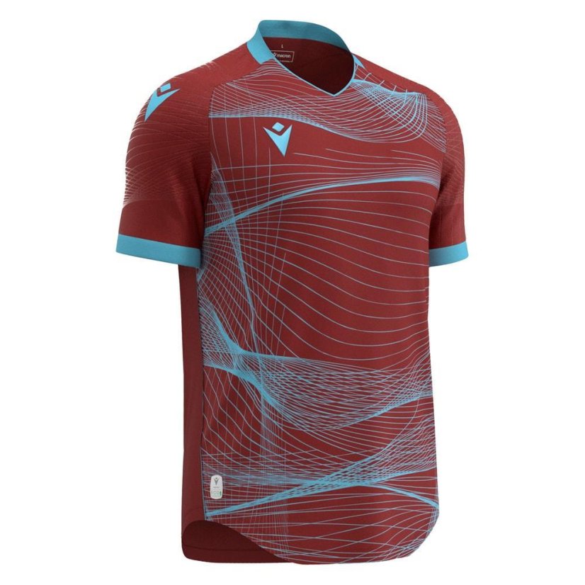 Dres Macron Wyvern Eco - Barva: Vínová/světle modrá, Velikost: M