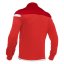 Sportovní mikina na zip Macron Sobek - Barva: Černá/červená, Velikost: 3XL