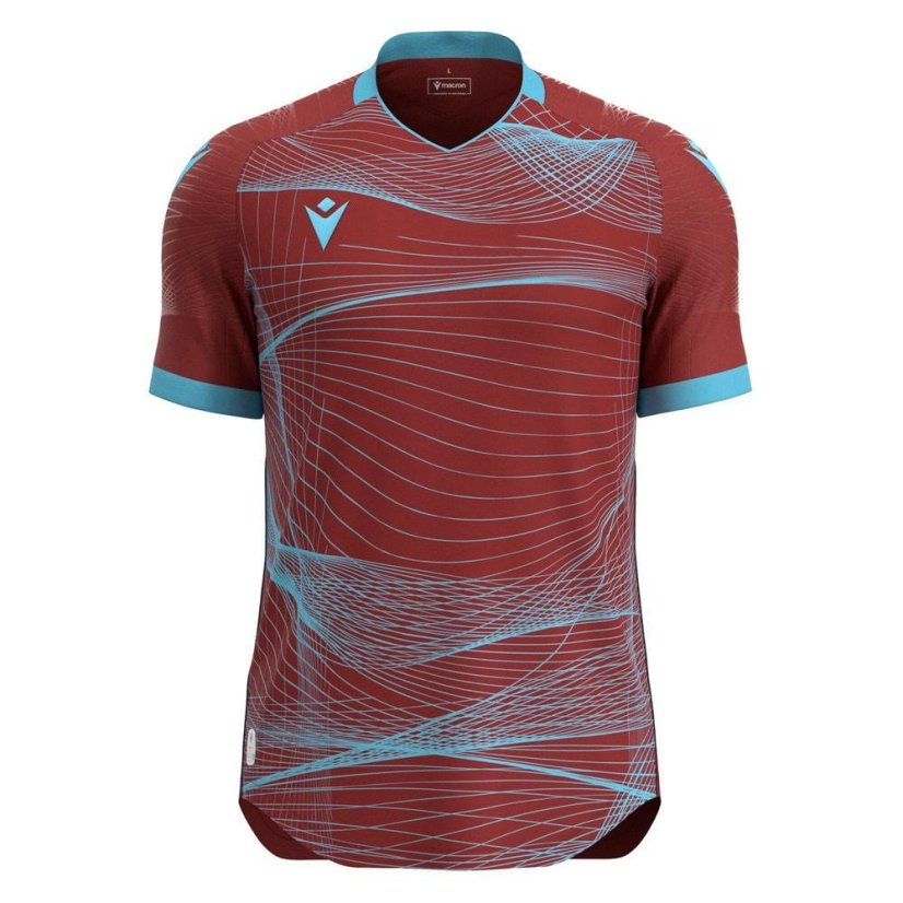 Dres Macron Wyvern Eco - Barva: Vínová/světle modrá, Velikost: M