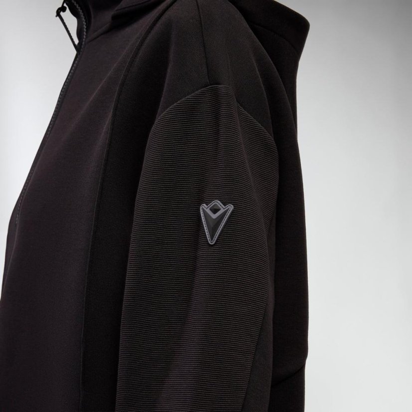 Sportovní oversize mikina s kapucí Macron Ath Icon Bloom - Farba: Armáda, Veľkosť: 3XL