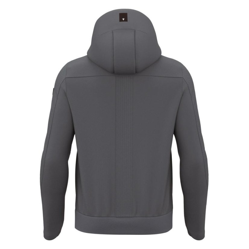 Sportovní mikina na zip s kapucí Macron Ath Icon Midnight - Barva: Army, Velikost: 4XL