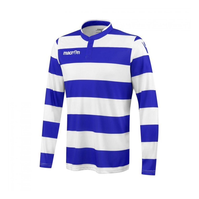Zápasový dres s dlouhým rukávem Macron Kepler ML - Barva: Královská modrá/bílá, Velikost: 3XL