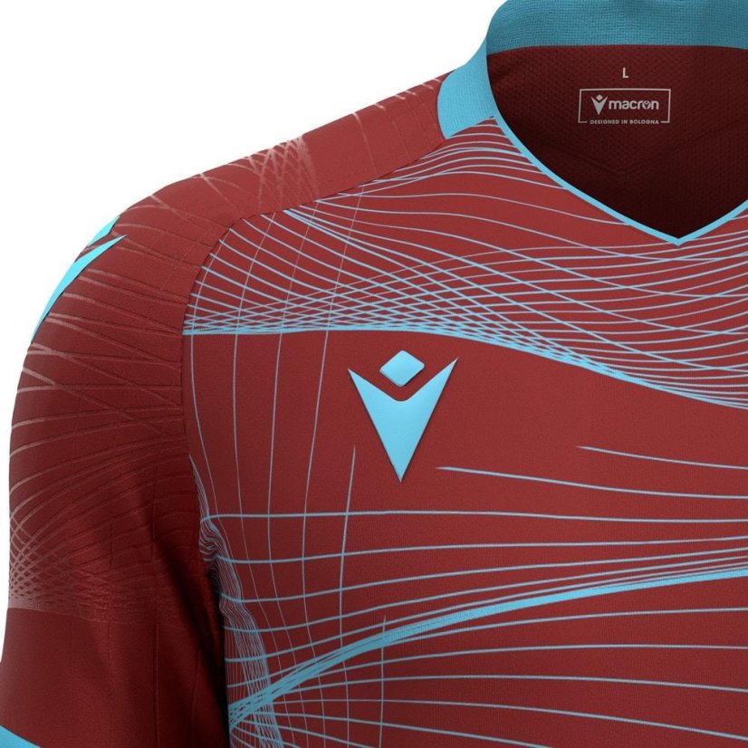 Dres Macron Wyvern Eco - Barva: Vínová/světle modrá, Velikost: M