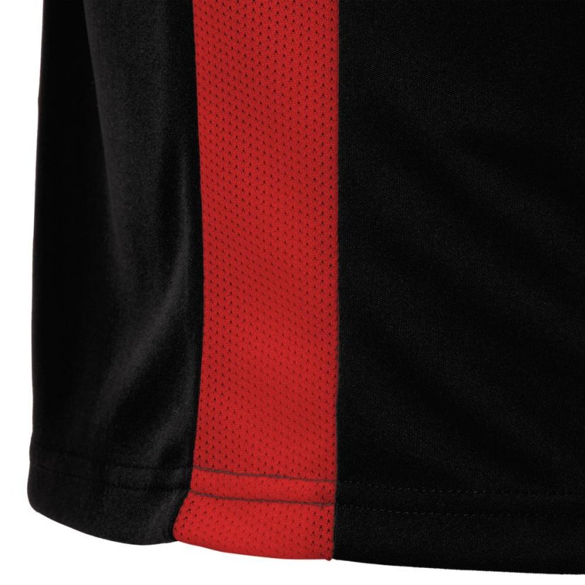 Dres Macron Sirius SS - Barva: Černá/červená, Velikost: 3XS