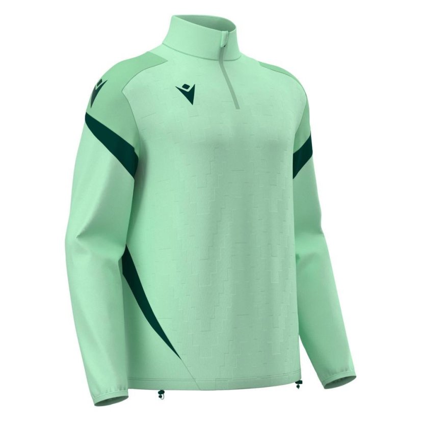 Sportovní top Macron Hollow 1/4 Zip - Barva: Černá/bílá, Velikost: L