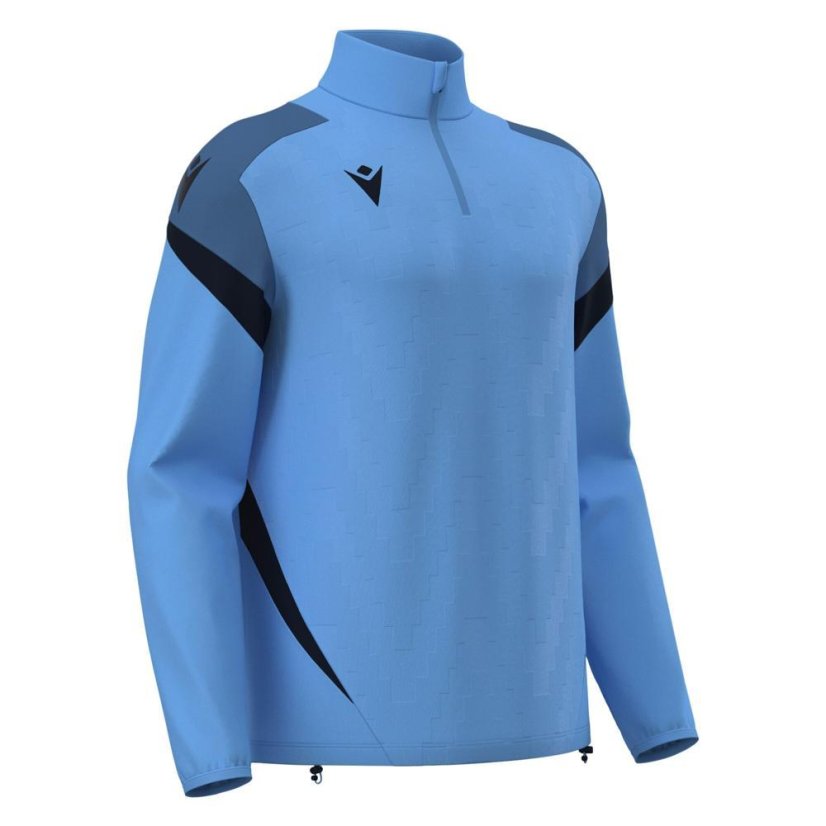 Sportovní top Macron Hollow 1/4 Zip - Barva: Černá/bílá, Velikost: L